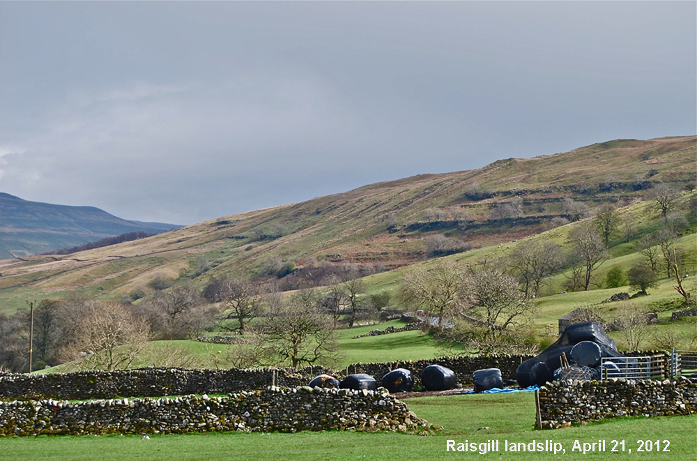 Landslip at Raisgill